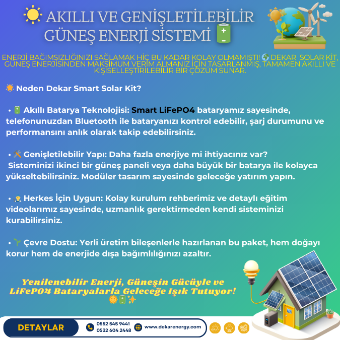 Akıllı ve Genişletilebilir Güneş Enerji Sistemi 