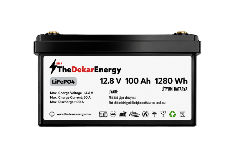 12 Volt 100 Ah LiFePO4 Akü