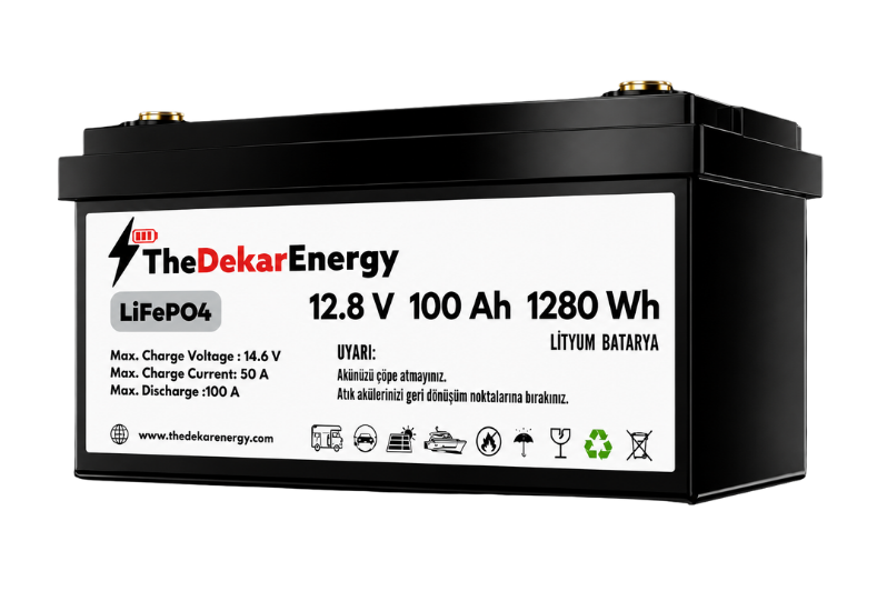 12 Volt 100 Ah LiFePO4 Akü