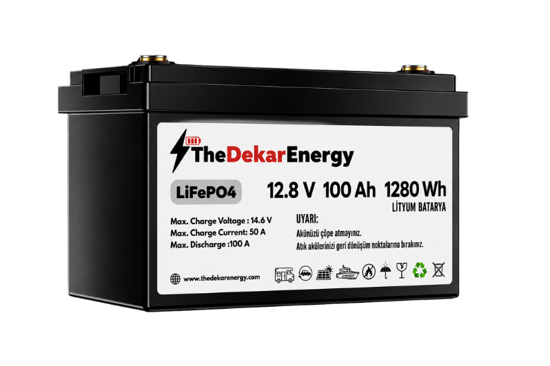 12 Volt 100 Ah LiFePO4 Akü