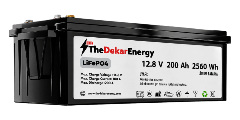 12 Volt 200 Ah LiFePO4 Akü