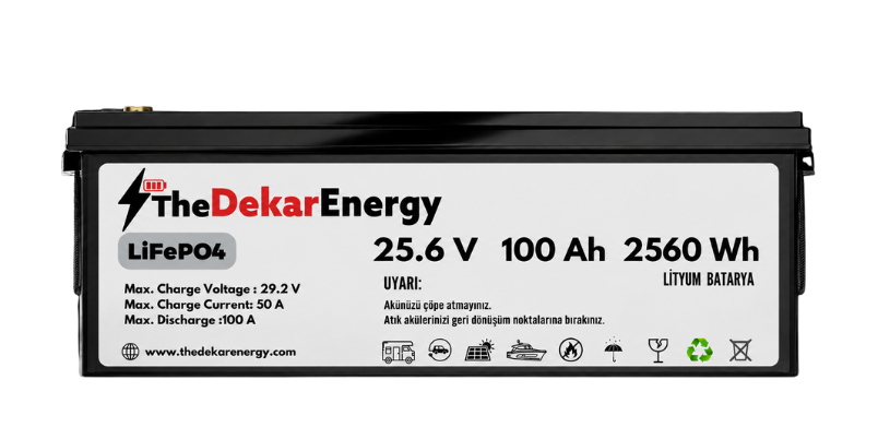 24 Volt 100 Ah LiFePO4 Akü
