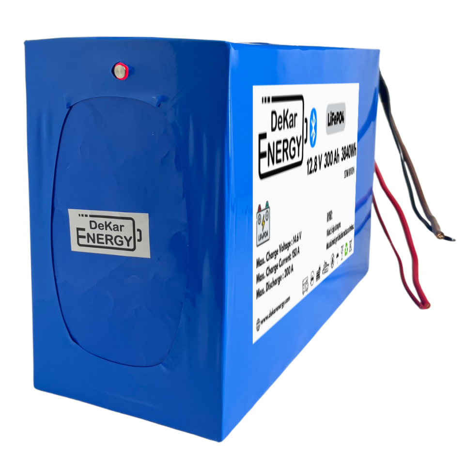 Dekar Energy 12.8V 300Ah Bluetooth Özellikli LiFePO4 Akü