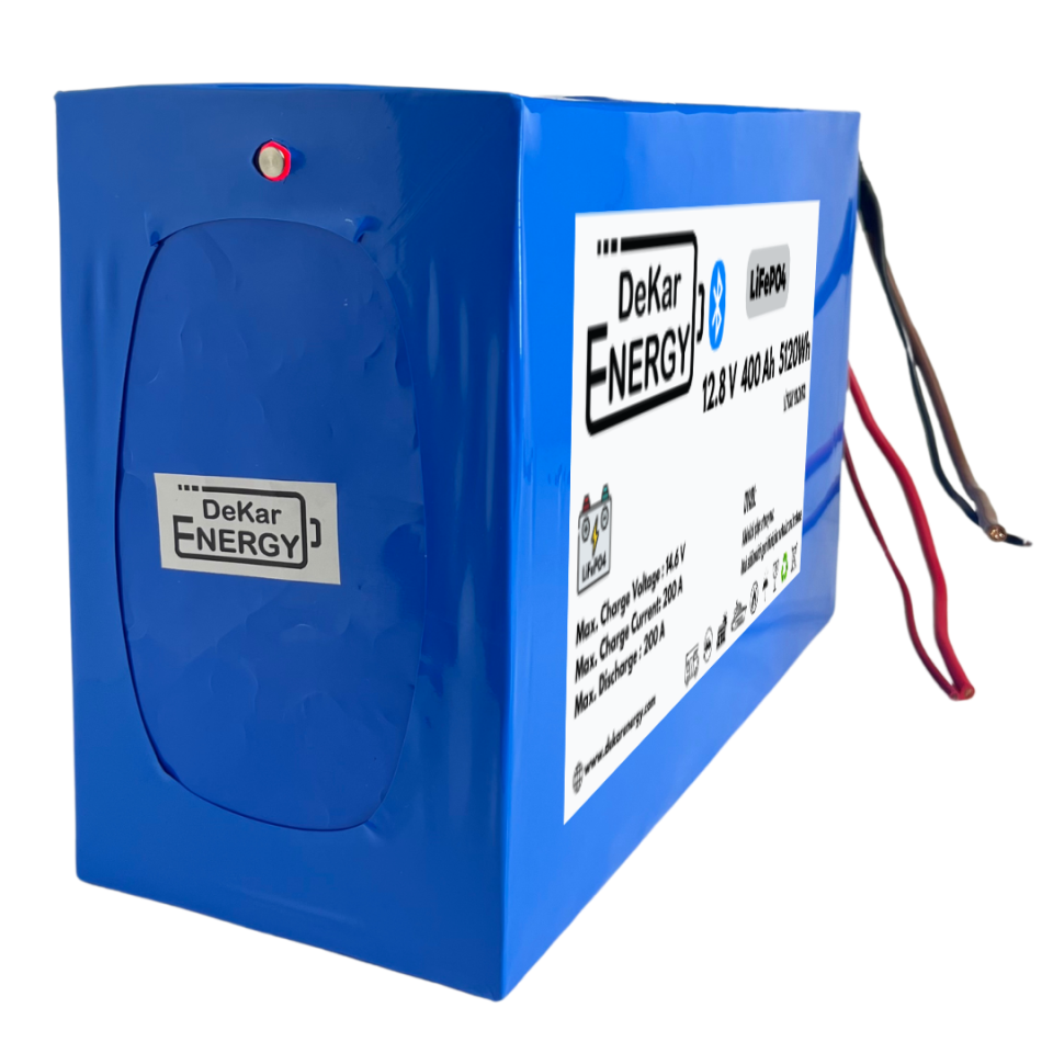 The Dekar Energy 12 Volt 400 Ah Bluetooth Özellikli LiFePO4 Akü