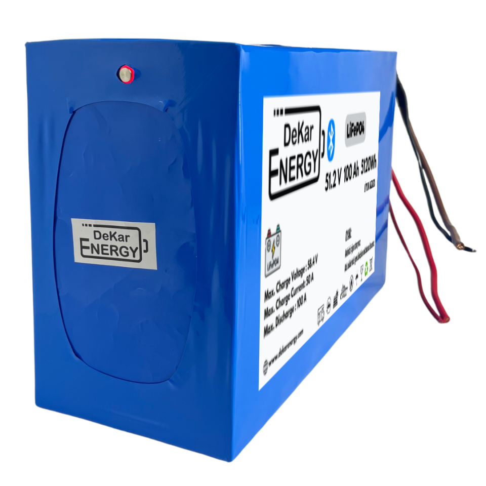 Dekar Energy 48V 100Ah LiFePO4 Lityum Bluetooth Özellikli Akü