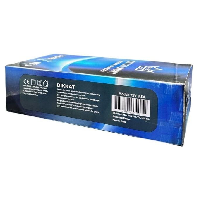 72 Volt 8.5A Lityum Şarj Aleti
