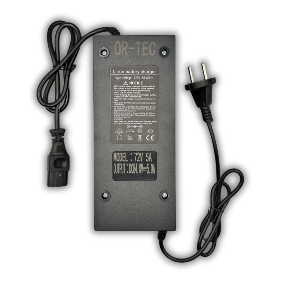72 Volt 5A Lityum Şarj Aleti