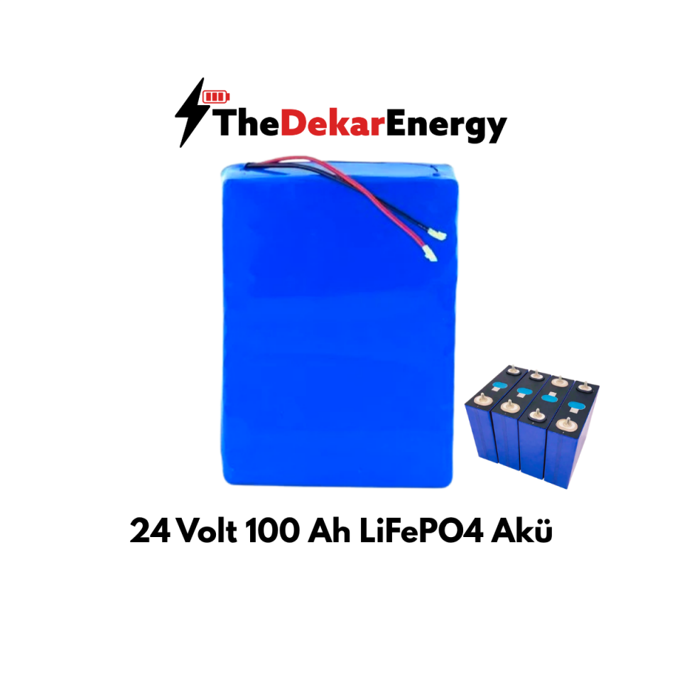 24 Volt 100 Ah Prizmatik LiFePO4 Akü