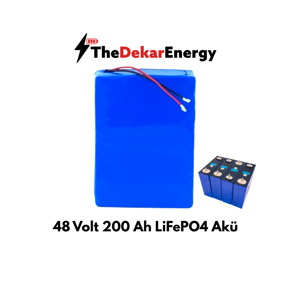48 Volt 200 Ah Prizmatik LiFePO4 Akü