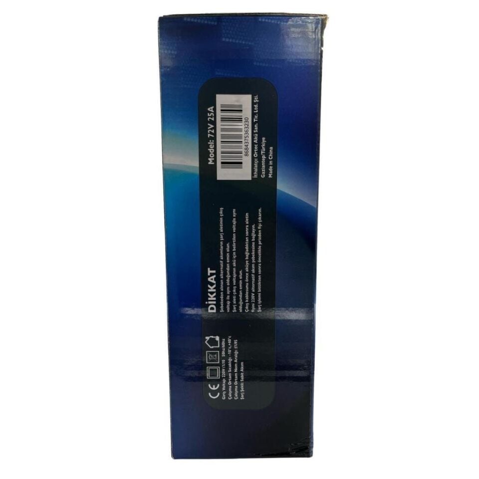 Ortec 72V 25A Li-Ion ve LiFePO4 Akıllı Lityum Akü Şarj Cihazı