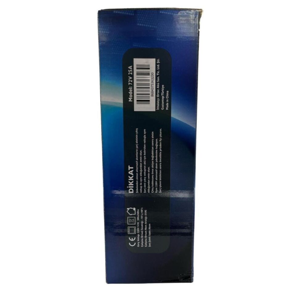 72V 25A Li-Ion ve LiFePO4 Akıllı Lityum Akü Şarj Cihazı