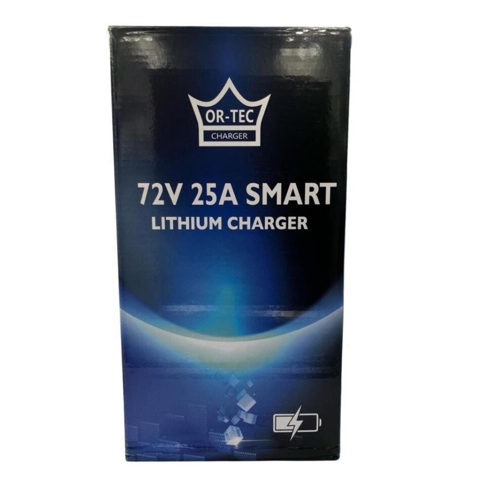 72V 25A Li-Ion ve LiFePO4 Akıllı Lityum Akü Şarj Cihazı