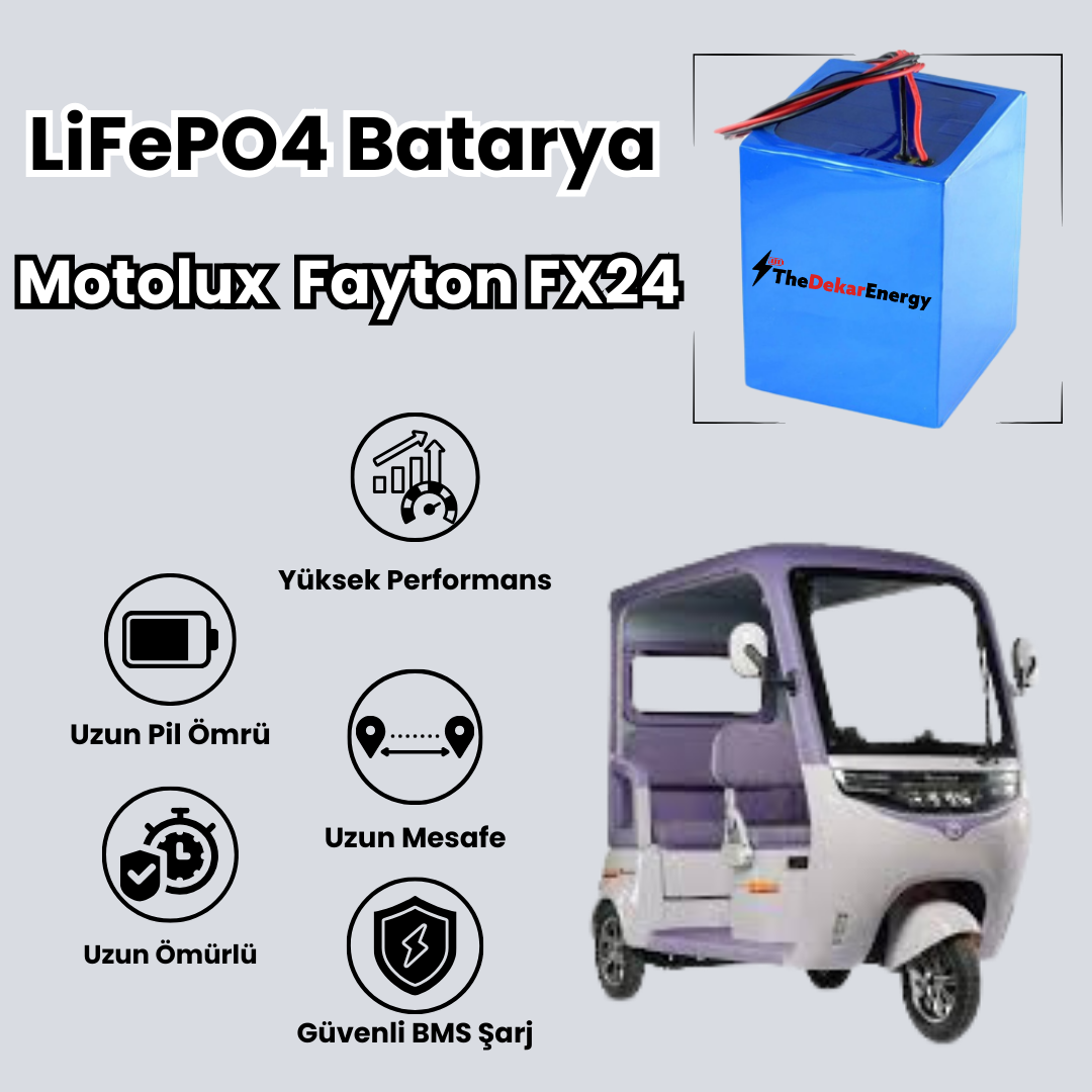 Motolux Fayton FX24 LiFePO4 Batarya 60V 24Ah