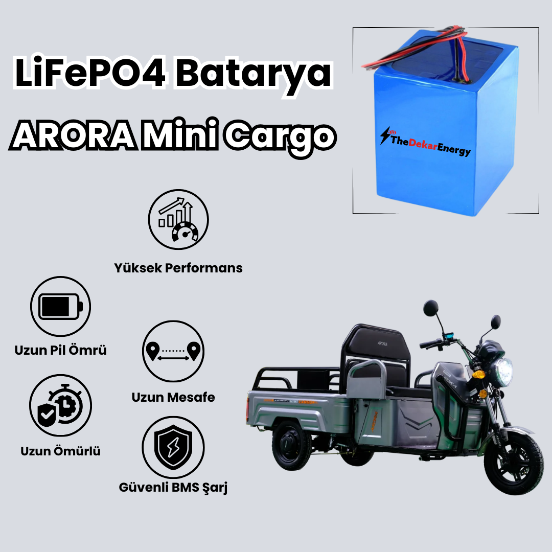 Arora Mini Cargo LiFePO4 Batarya
