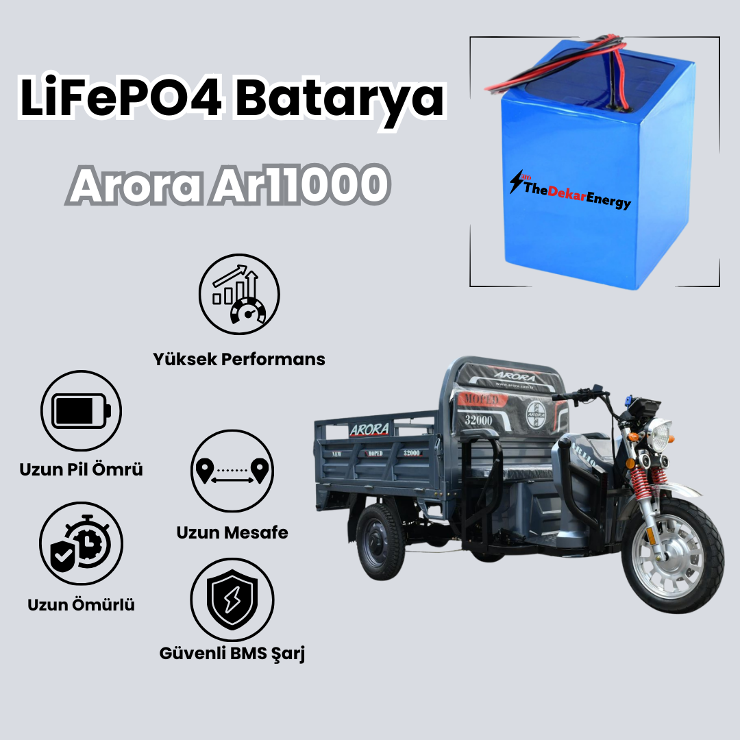 Arora AR11000  LiFePO4 Batarya 72V 42Ah