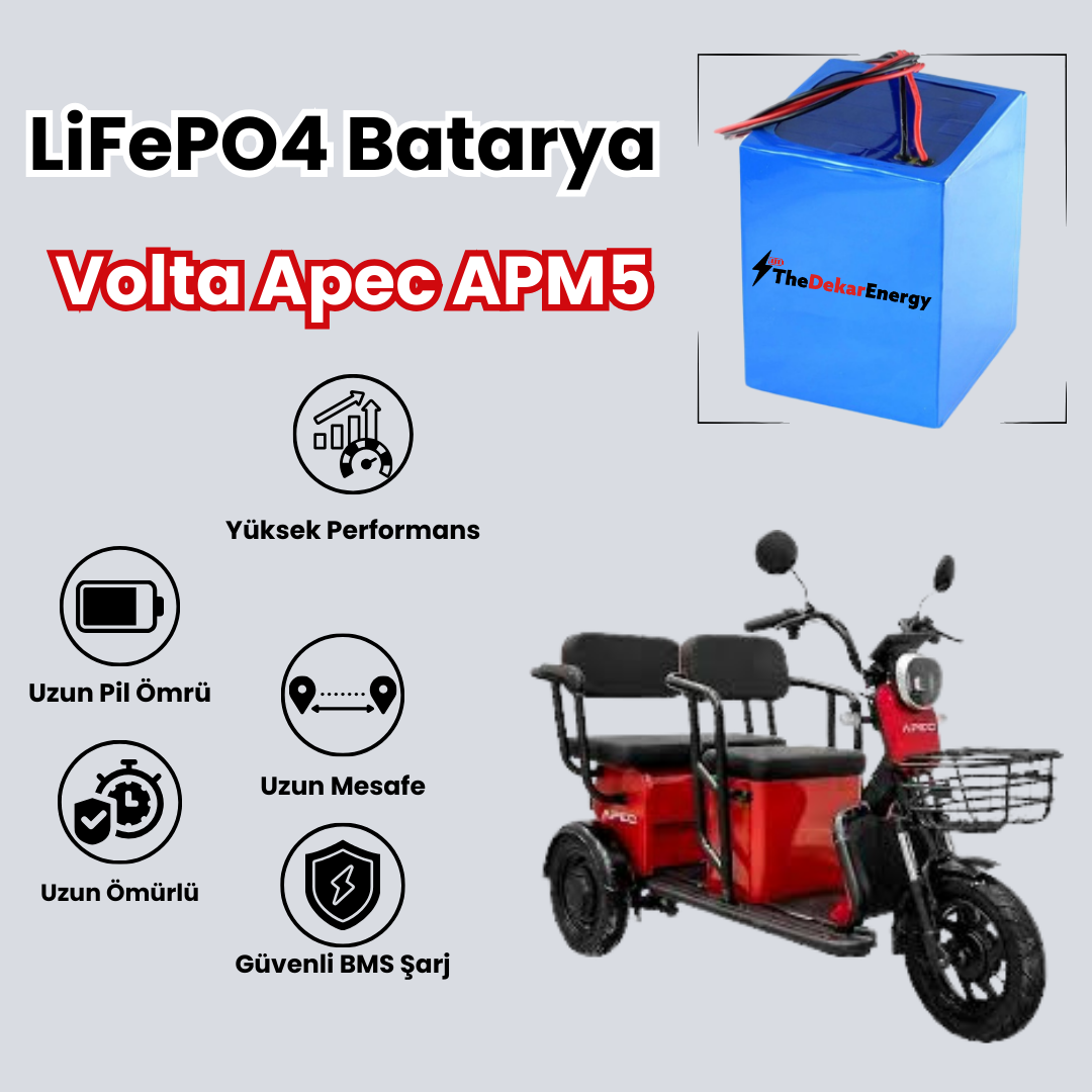Volta Apec APM5 LiFePO4 Batarya