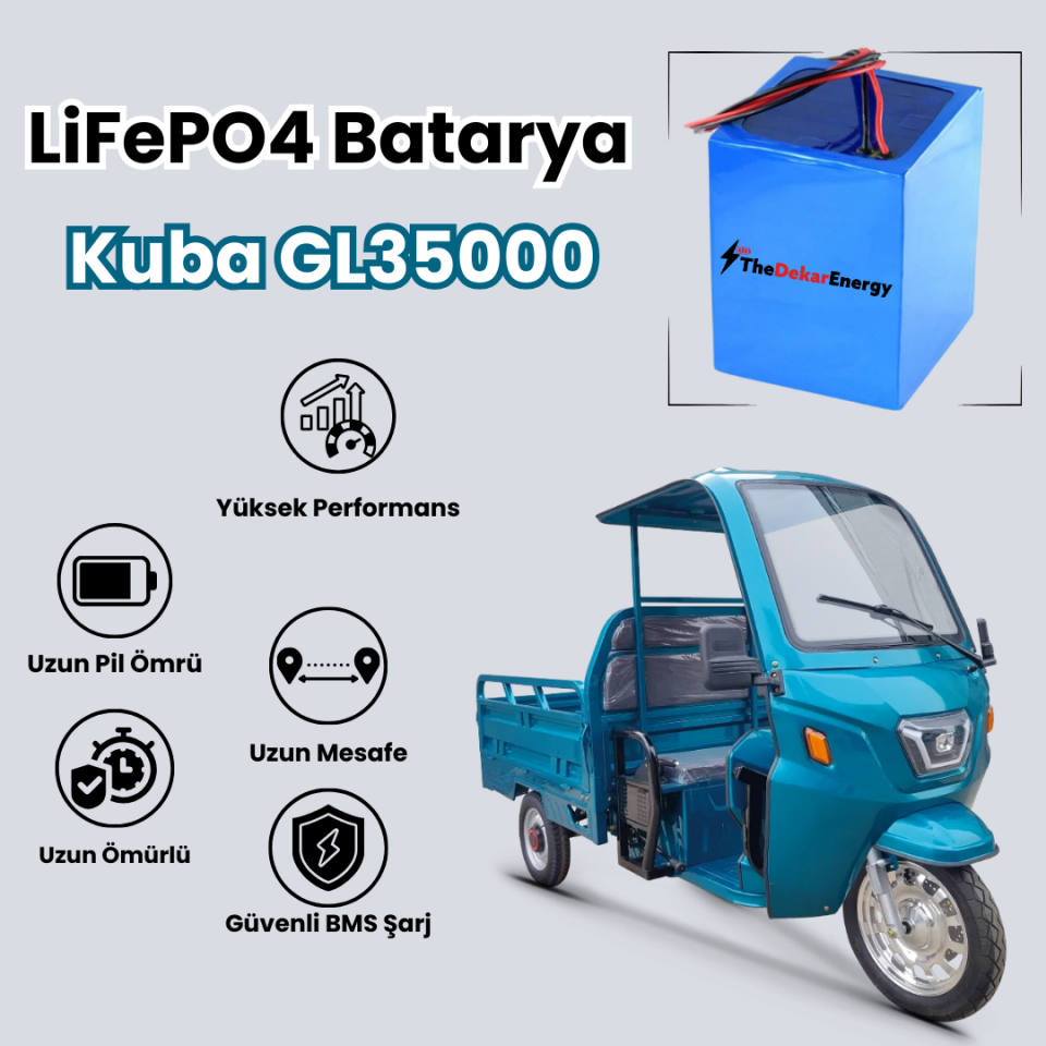 Kuba GL35000 LiFePO4 Batarya
