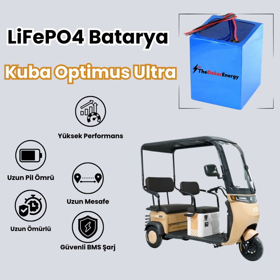 Kuba Optimus Ultra LiFePO4 Batarya