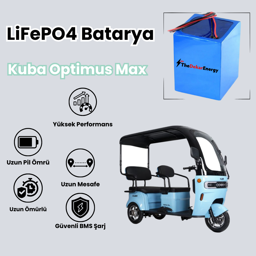 Kuba Optimus Max LiFePO4 Batarya