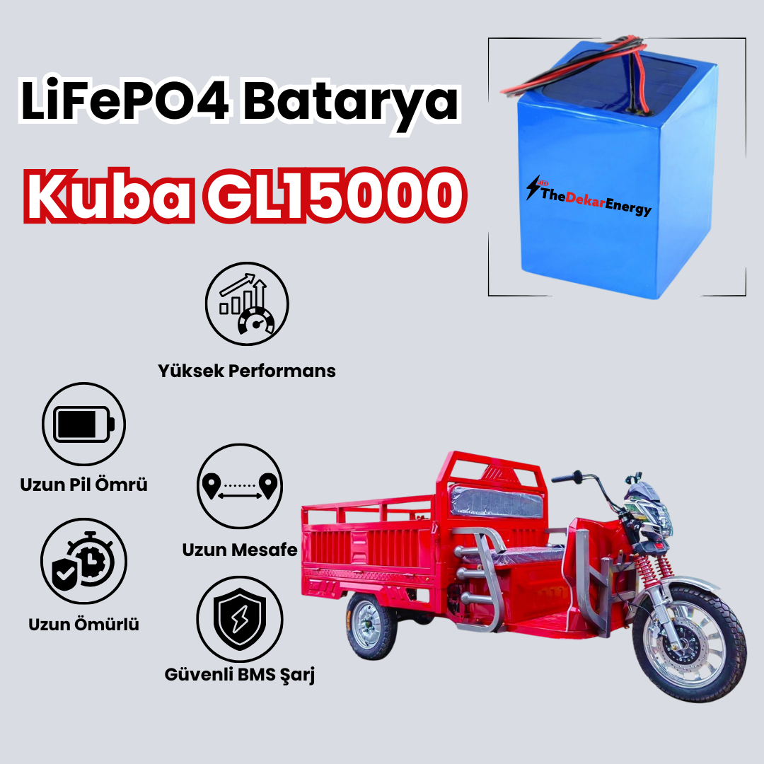 Kuba GL15000  LiFePO4 Batarya