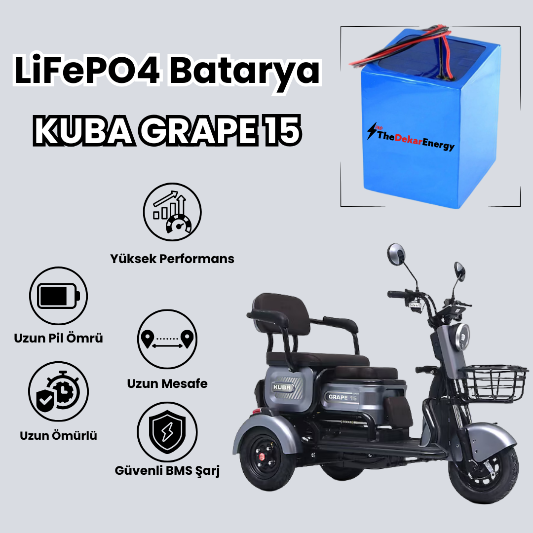 Kuba Grape 15 LiFePO4 Batarya