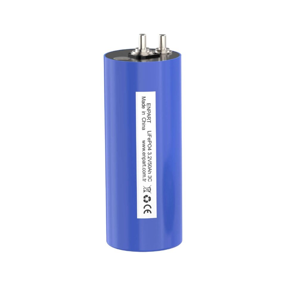 Enpart 3.2V 50Ah LifePO4 Silindirik Hücre