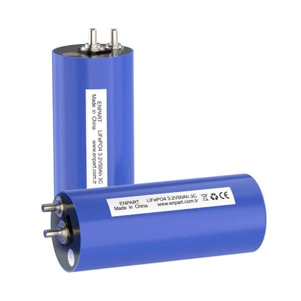 Enpart 3.2V 50Ah LifePO4 Silindirik Hücre