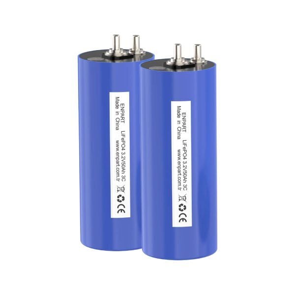 Enpart 3.2V 50Ah LifePO4 Silindirik Hücre