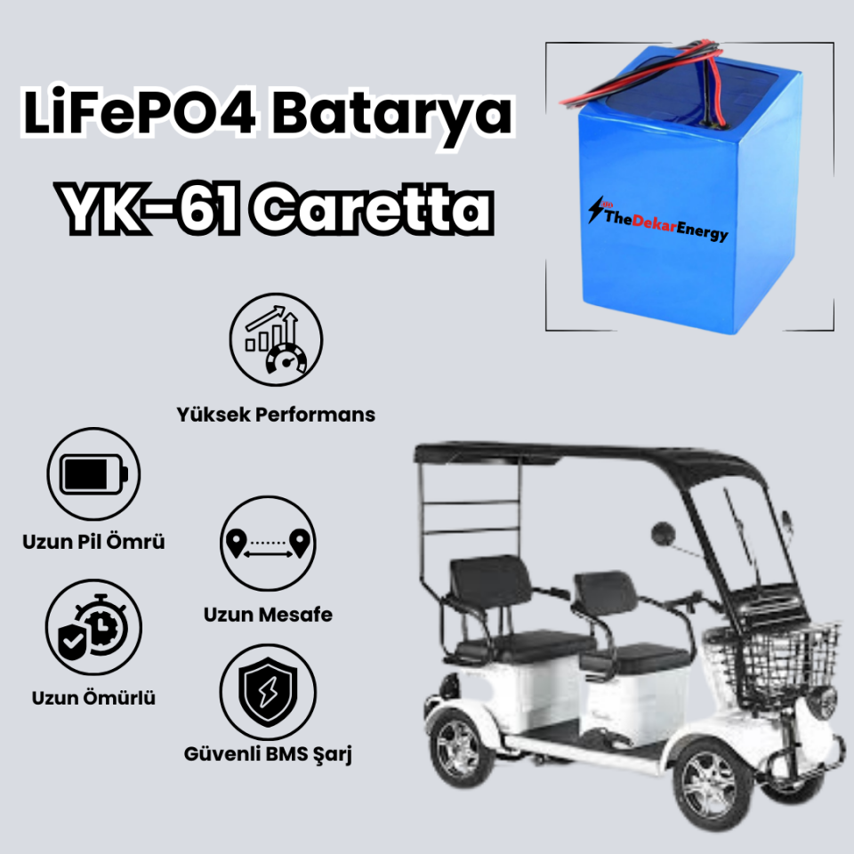 YK-61 Caretta LiFePO4 Batarya