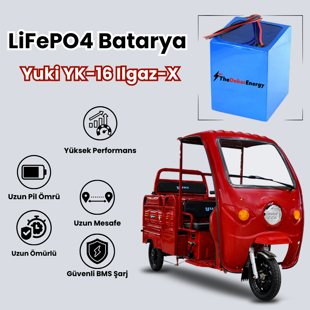 Yuki YK-16 Ilgaz-X LiFePO4 Batarya