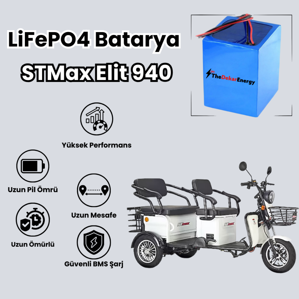 STMax Elit 940 LiFePO4 Batarya