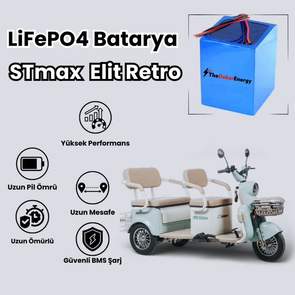STmax Elit Retro LiFePO4 Batarya