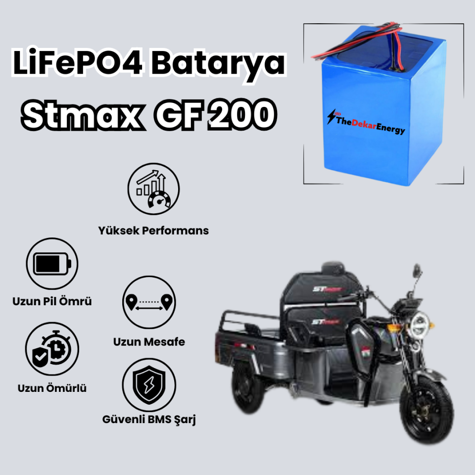 Stmax  GF 200 LiFePO4 Batarya