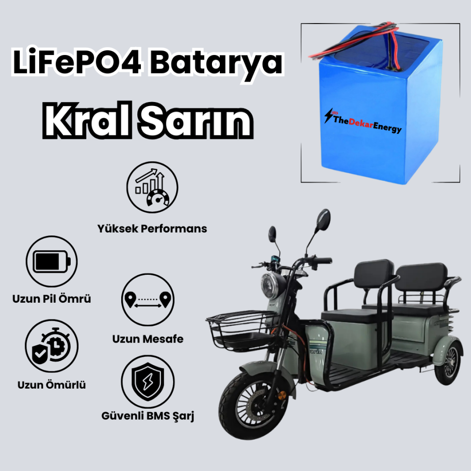 Kral Sarin LiFePO4 Batarya