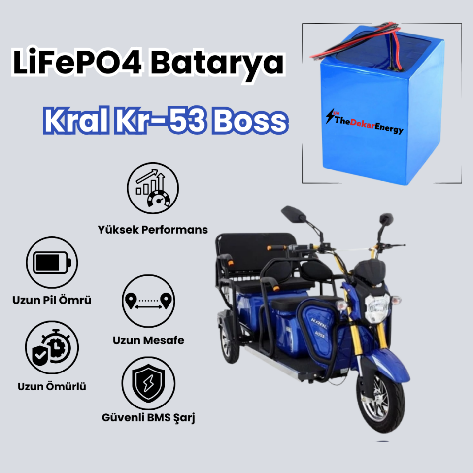 Kral Kr-53 Boss LiFePO4 Batarya