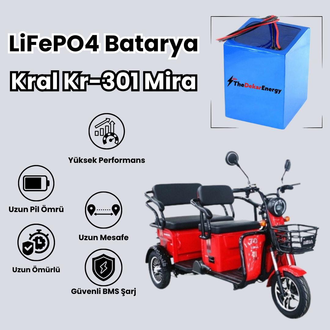 Kral Kr-301 Mira LiFePO4 Batarya