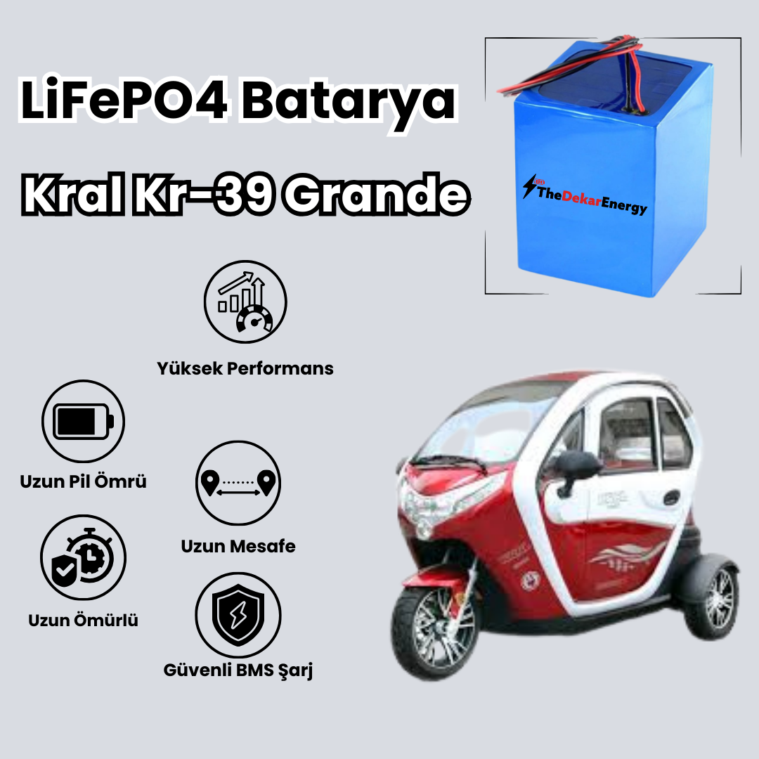 Kral Kr-39 Grande LiFePO4 Batarya