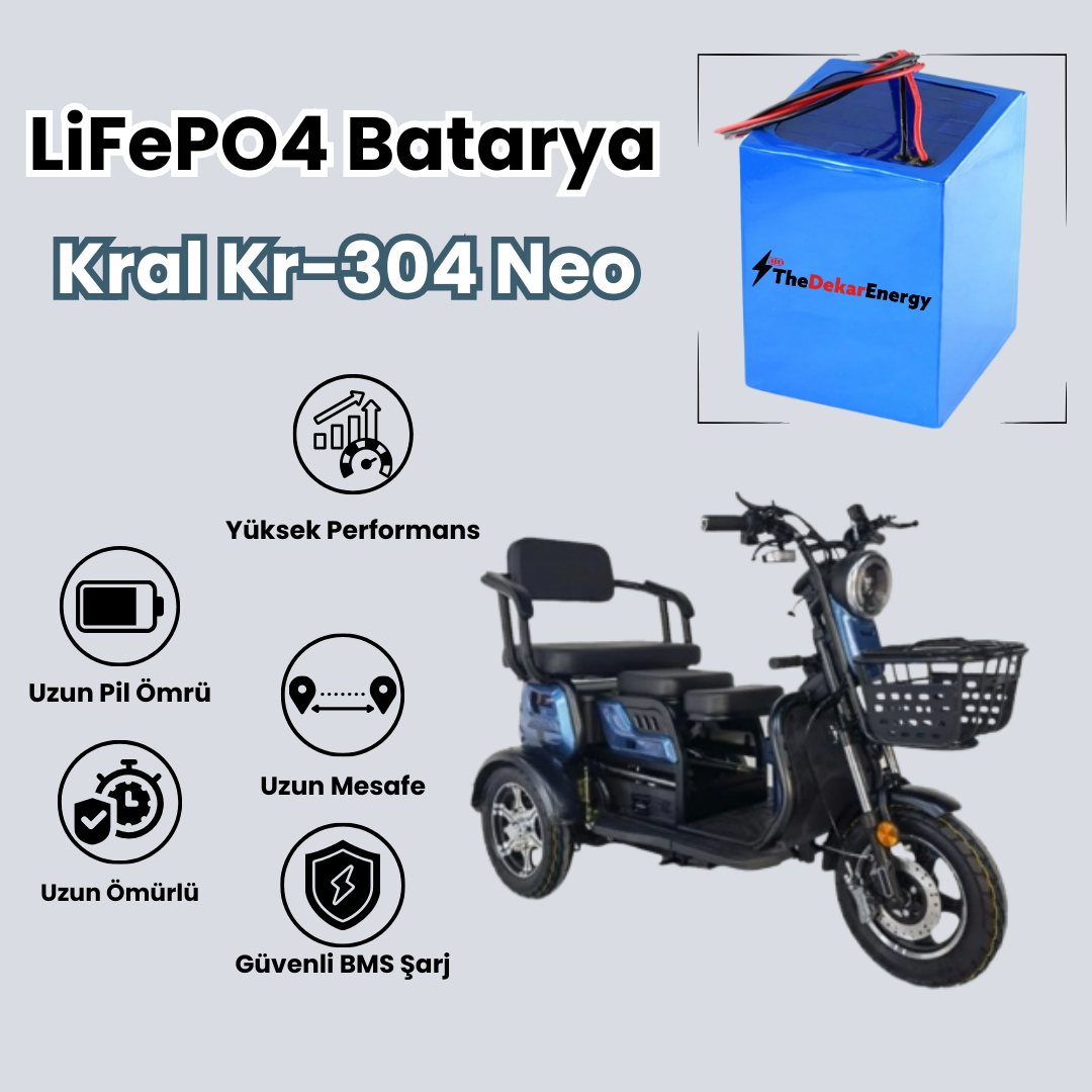 Kral Kr-304 Neo LiFePO4 Batarya