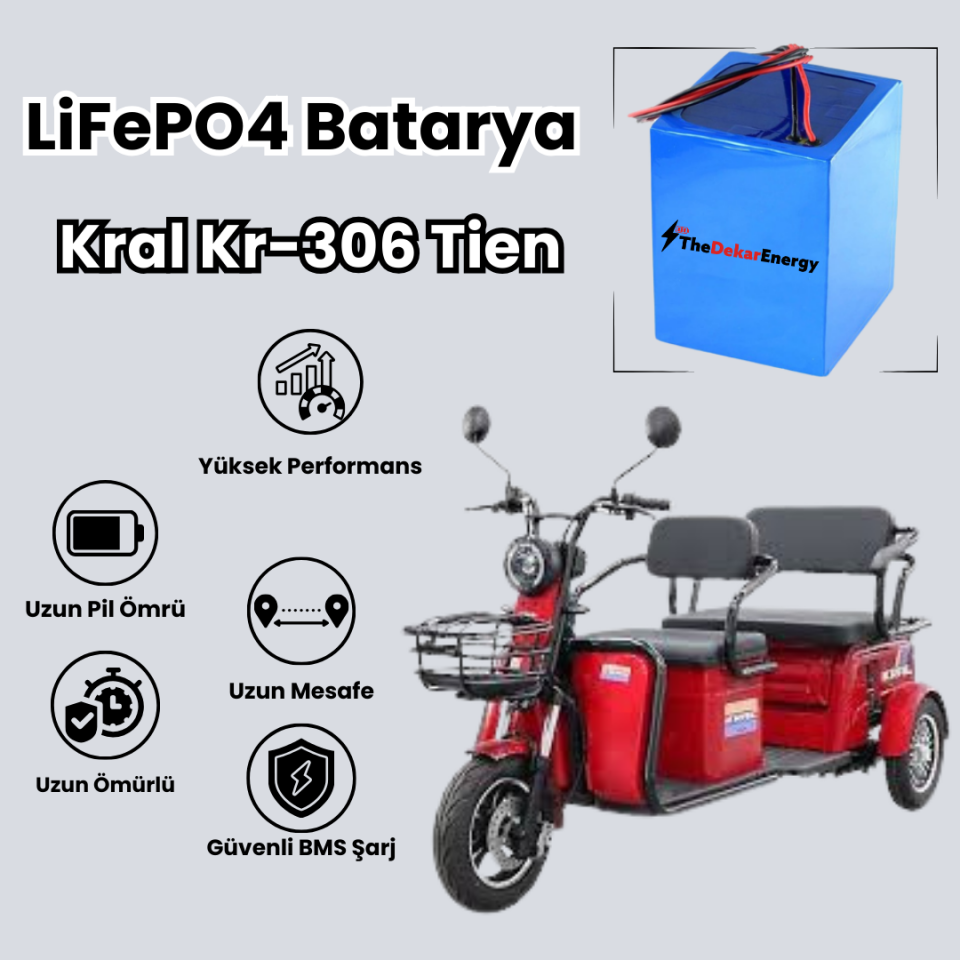 Kral Kr-306 Tien LiFePO4 Batarya