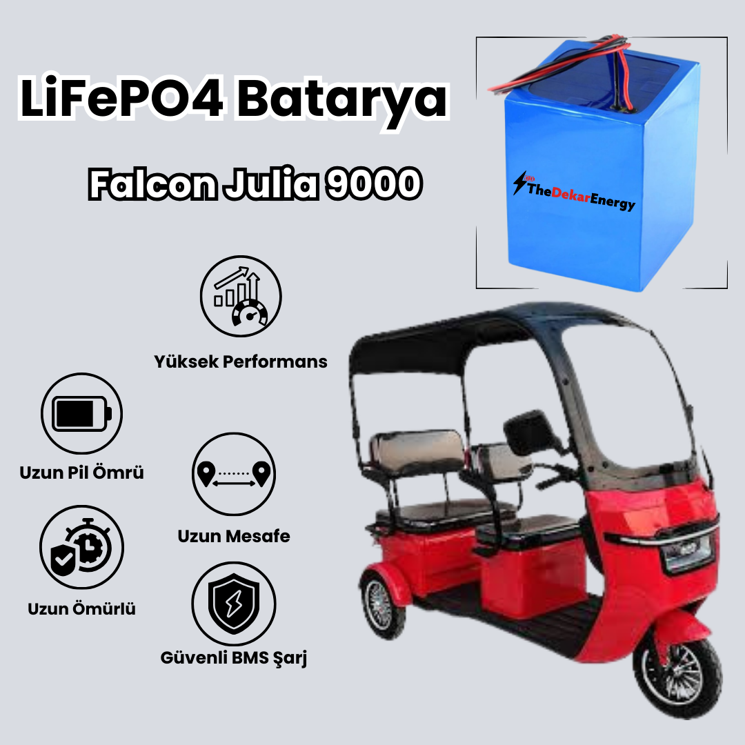 Falcon Julia 9000 LiFePO4 Batarya
