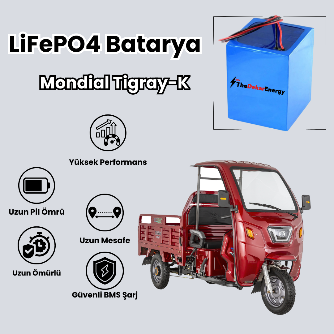 Mondial Tigray-K LiFePO4 Batarya