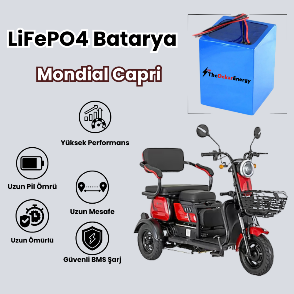 Mondial Capri LiFePO4 Batarya