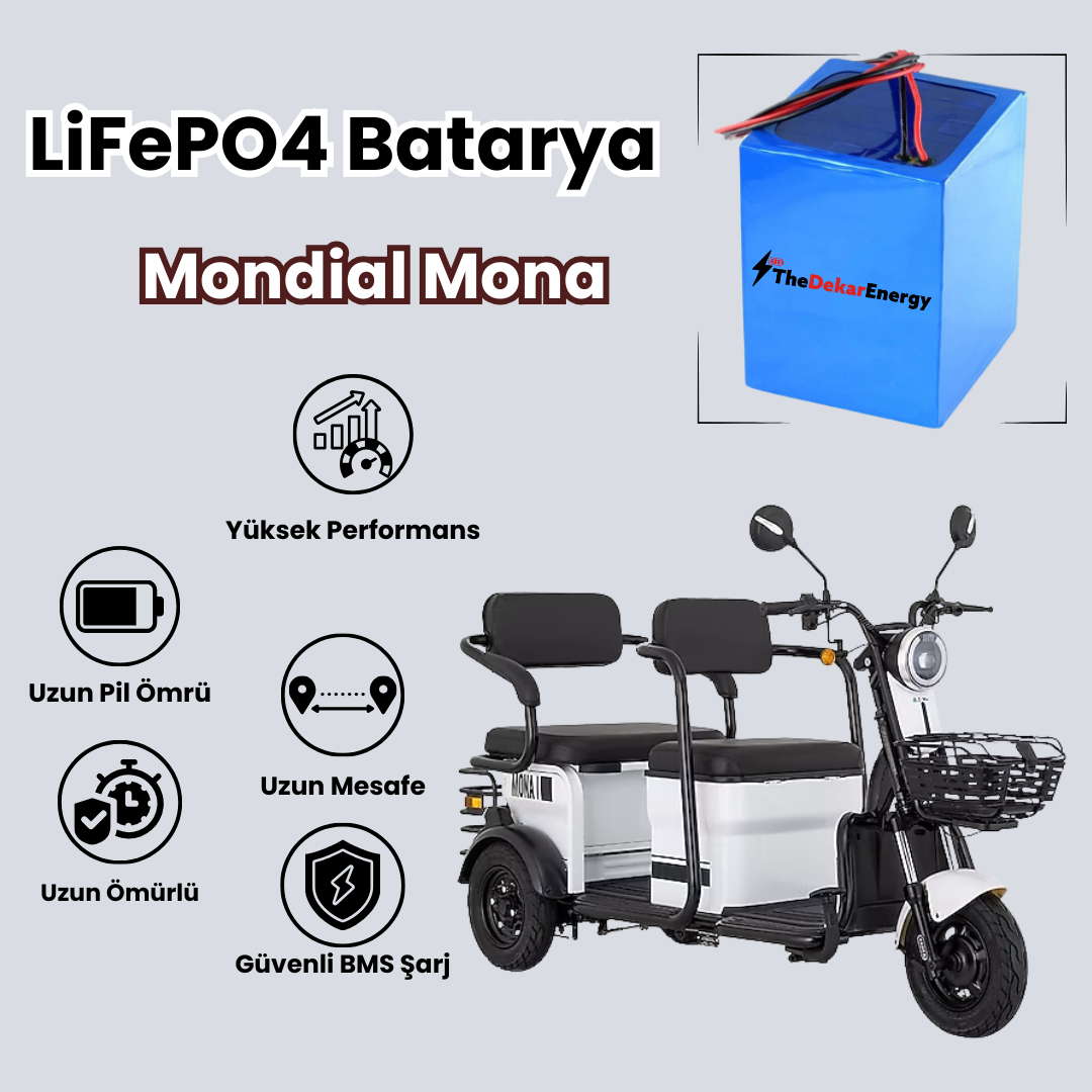 Mondial Mona LiFePO4 Batarya
