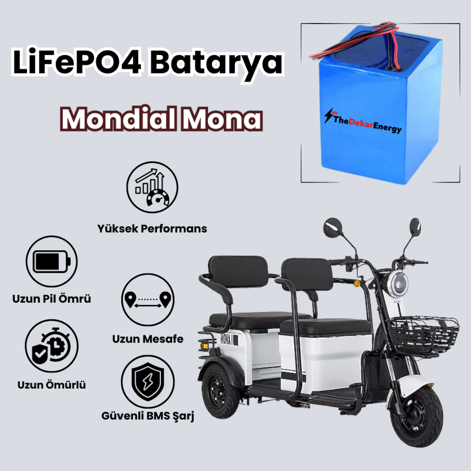 Mondial Mona LiFePO4 Batarya