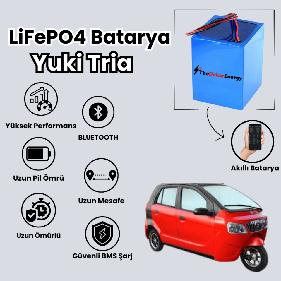 Yuki Tria LiFePO4 Batarya