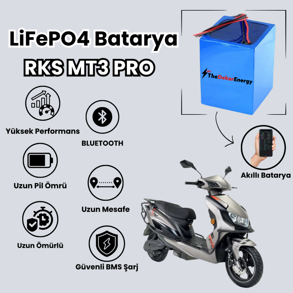KUBA RKS MT3 PRO LiFePO4 Batarya