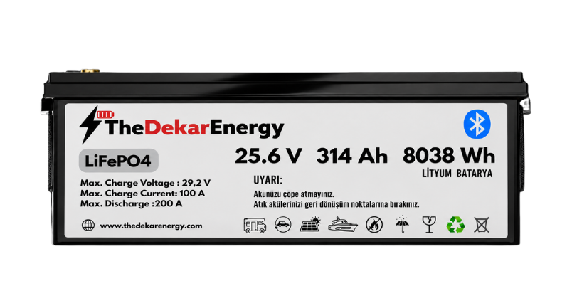 24 Volt 314 Ah LiFePO4 Akü