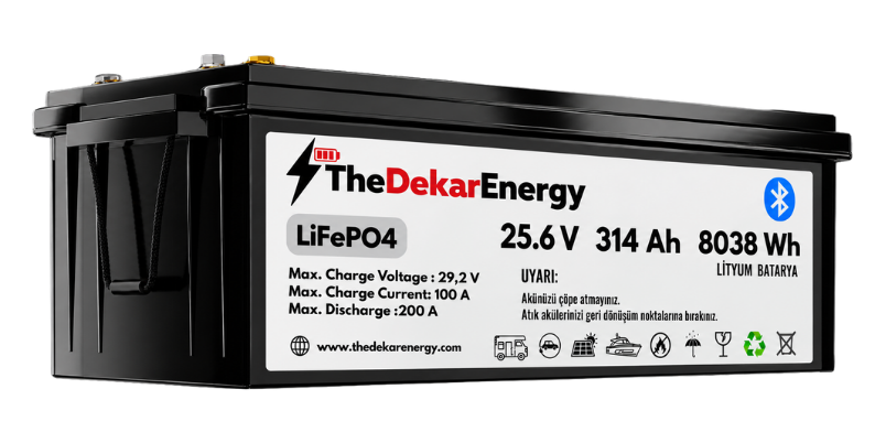 24 Volt 314 Ah LiFePO4 Akü