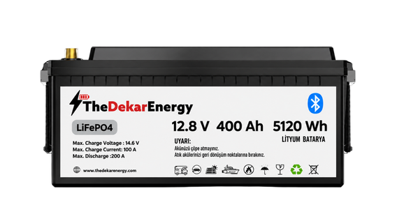 12 Volt 400 Ah LiFePO4 Akü