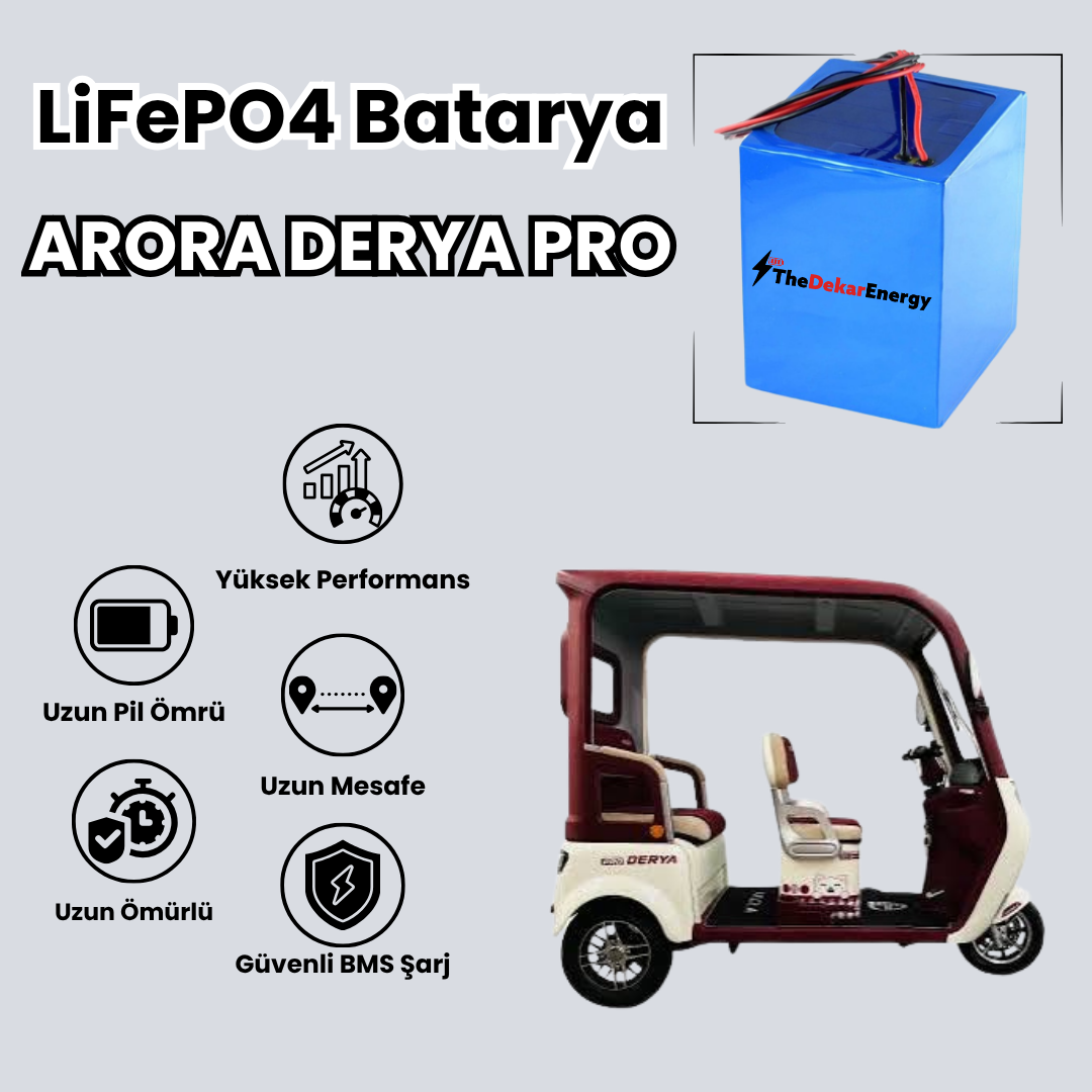 Arora Derya Pro LiFePO4 Batarya